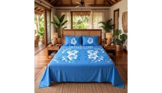Rayon Bed Sheet Hand Painted Originally by Balinese Artisans